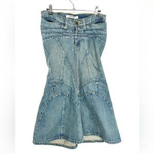 Junya Watanabe Washed Denim Mermaid Skirt SS2002 Size S NWT